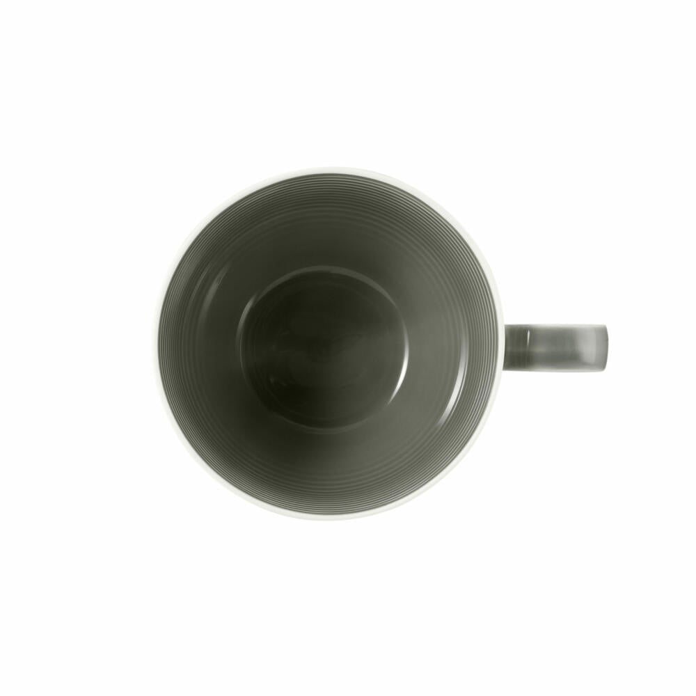 Seltmann Weiden Beat Pearl Grey Coffee Cup with Relief, Coffee Cup, Coffee Cup, Tea Cup, Porcelain, Grey, 260 ml, 001.753836