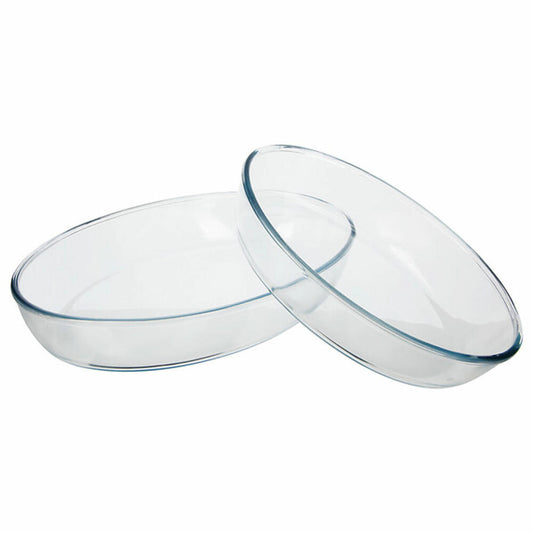 5five Simply Smart oven dish set 2-piece, large and small casserole dish, glass, transparent, 118532