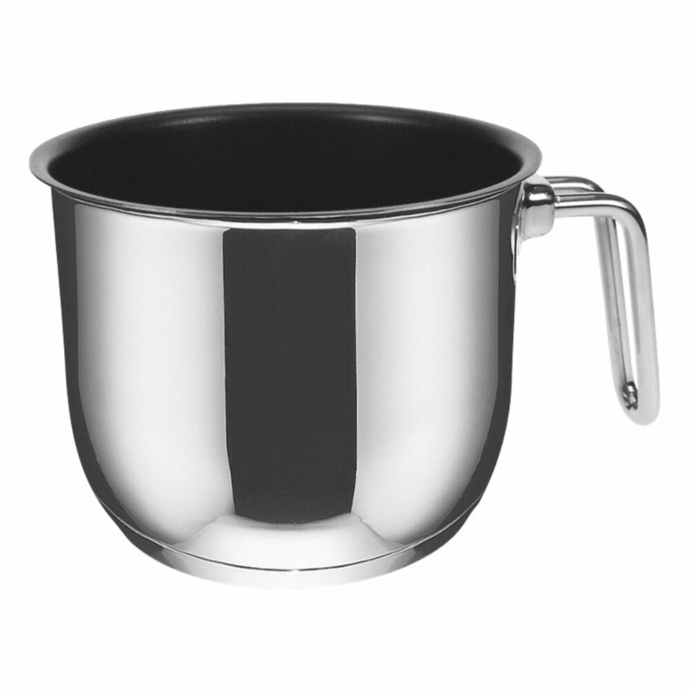 Berndes Injoy Special Edition milk pot, simmer pot, non-stick coating, stainless steel, silver / black, Ø 14 cm, 063826