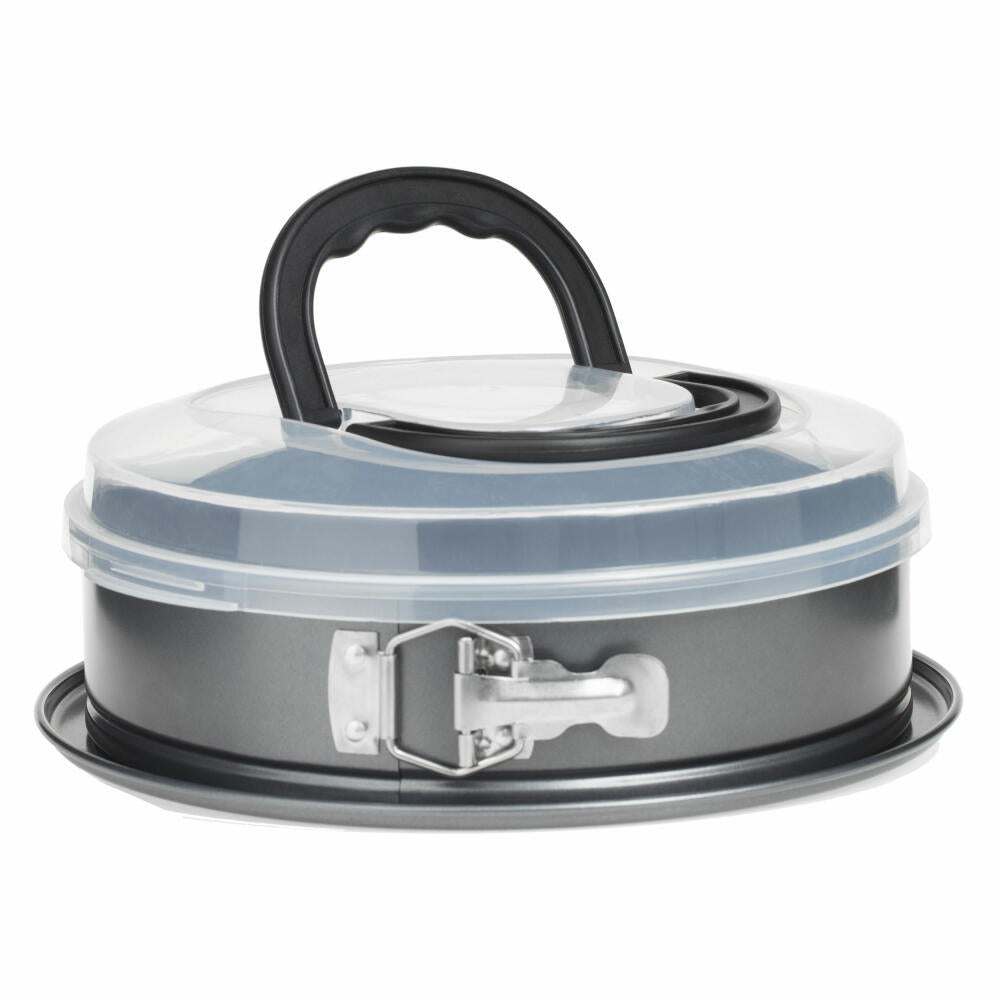 5Five Simply Smart Springform pan with lid, cake transport box, baking pan, steel, plastic, 26 cm, 151310