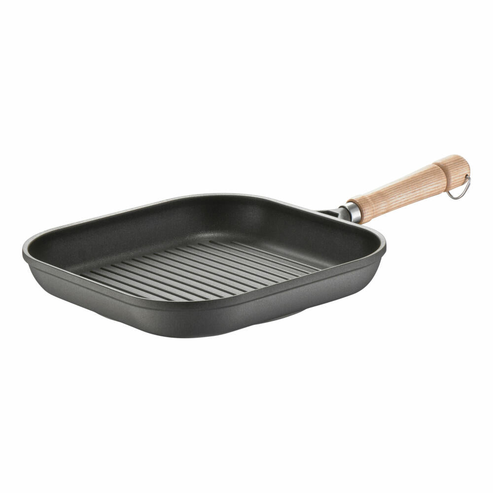 Berndes Bonanza Induction Grill Pan, Pan, Grilling, Non-Stick Coating, Cast Aluminium, Grey, 28 cm, 071282