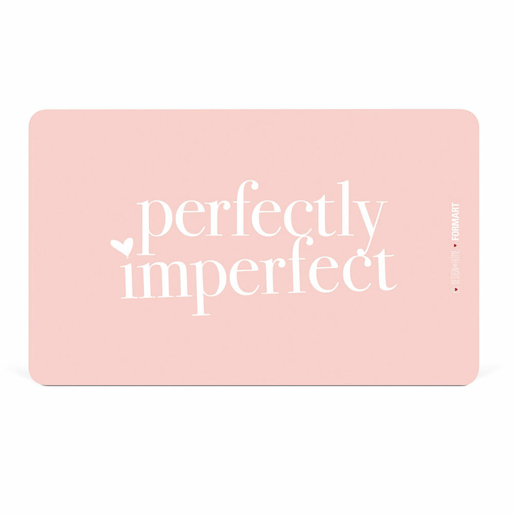 PPD Perfectly Imperfect Tray D@H, breakfast board, board, breakfast, Resopal, pink, 14.3 x 23.3 cm, 661334