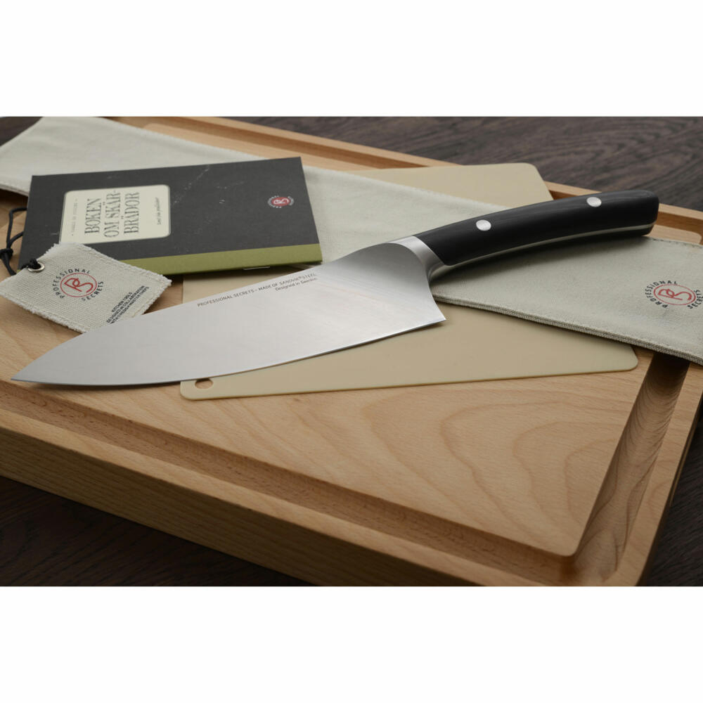 Professional Secrets Kitchen Schneidebrett mit Matte, Holz / Silikon, Braun, 42 x 30 cm, 1014