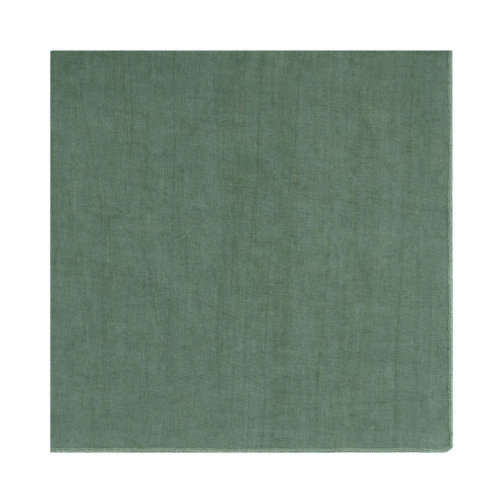 Blomus Leinen-Serviette Lineo Duck green, Stoffserviette, Leinen, 42 x 42 cm, 64373