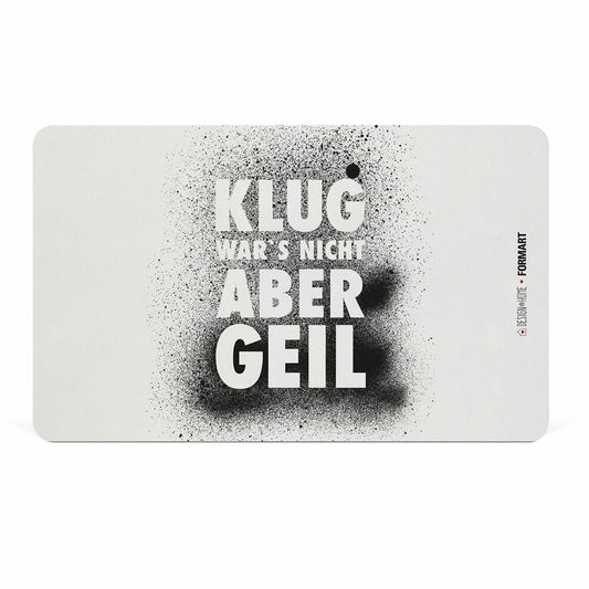 PPD Klug wars nicht Tray D@H, Frühstücksbrettchen, Brettchen, Frühstück, Resopal, 14.3 x 23.3 cm, 661332
