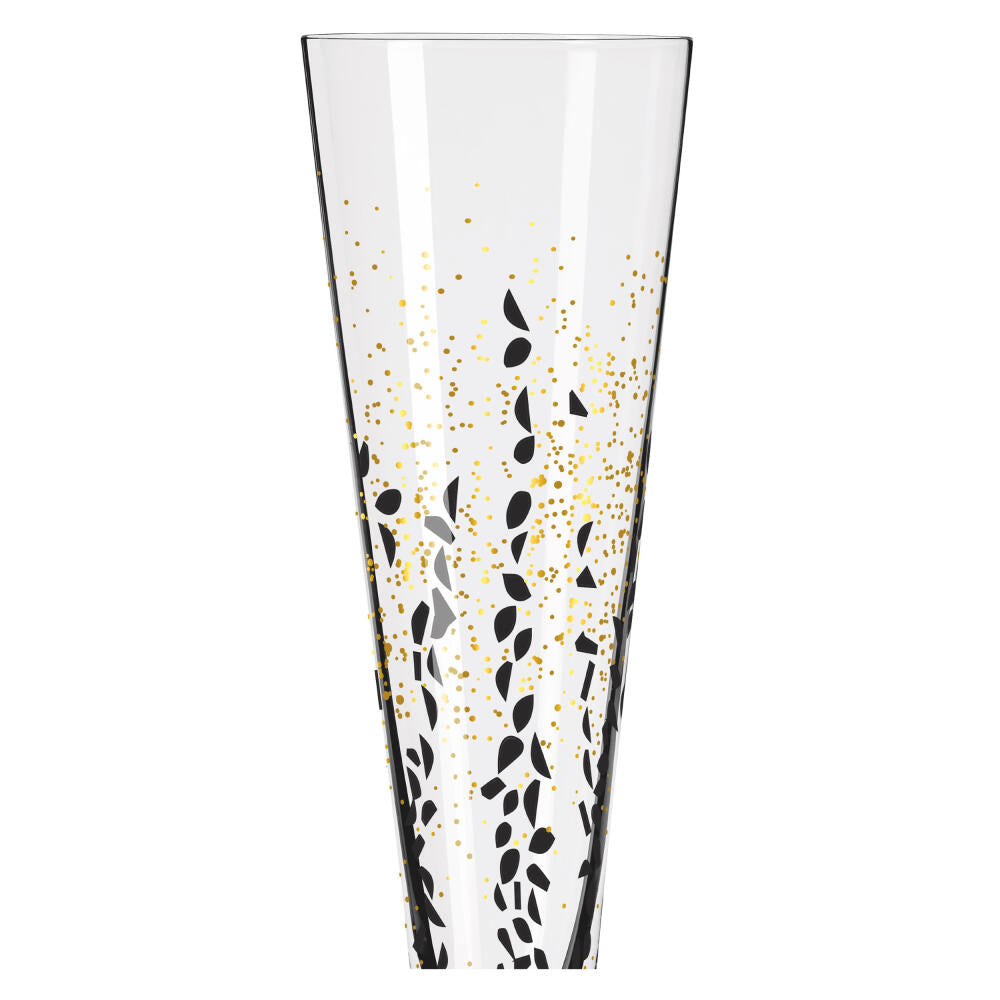 Ritzenhoff champagne glass set of 2 Goldnacht H23, Romi Bohnenberg, crystal glass, 205 ml, 6031005