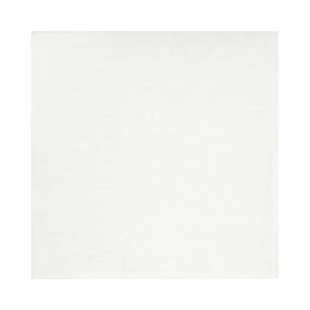 Blomus Leinen-Serviette Lineo White, Stoffserviette, Leinen, 42 x 42 cm, 64265