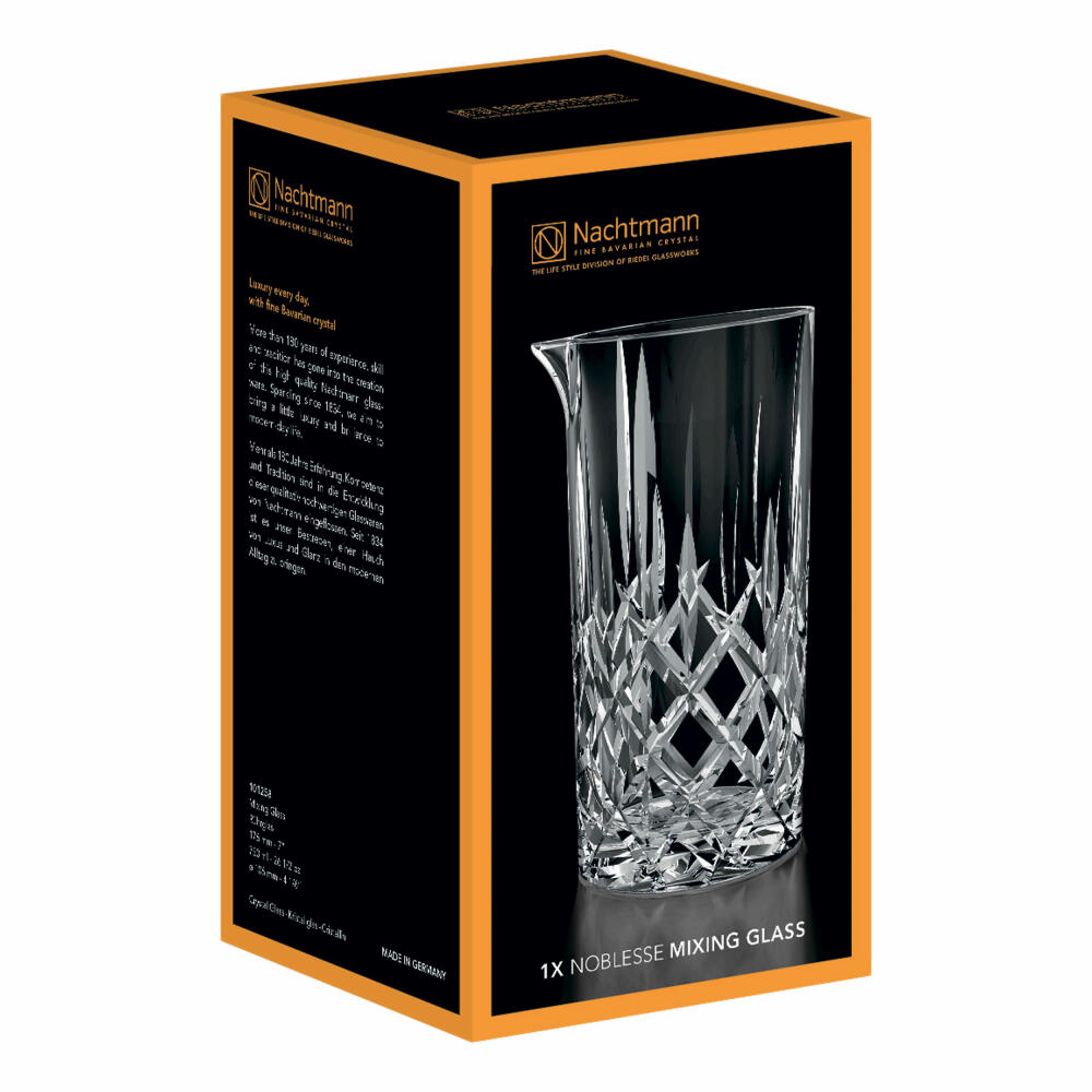 Nachtmann Noblesse Rührglas, Longdrinkglas, Cocktailglas, Mixglas, Kristallglas, 750 ml, 101258