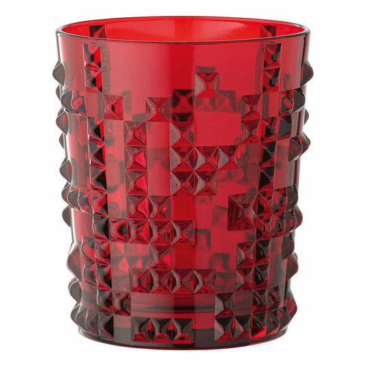 Nachtmann Punk Becher Ruby, Softdrinkglas, Trinkglas, Glas, Kristallglas, 348 ml, 100056