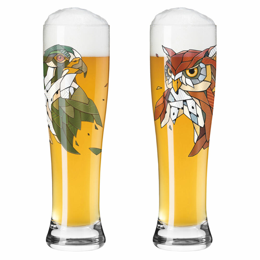 Ritzenhoff wheat beer glass set of 2 Brauchzeit F23, Andreas Preis, glass, 646 ml, 6021002