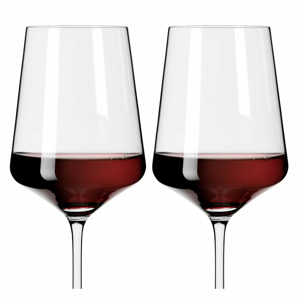 Ritzenhoff red wine glass set of 2 light white Julie 001, Nadine Niggemeier, crystal glass, 540 ml, 6111005