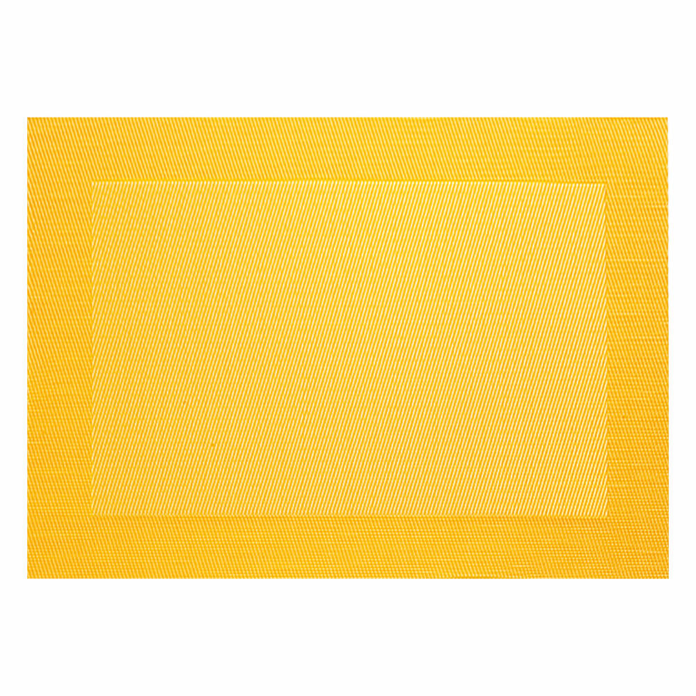 ASA Selection PVC placemat with woven edge, placemat, placemat, PVC, yellow, W 33 cm, 78073076