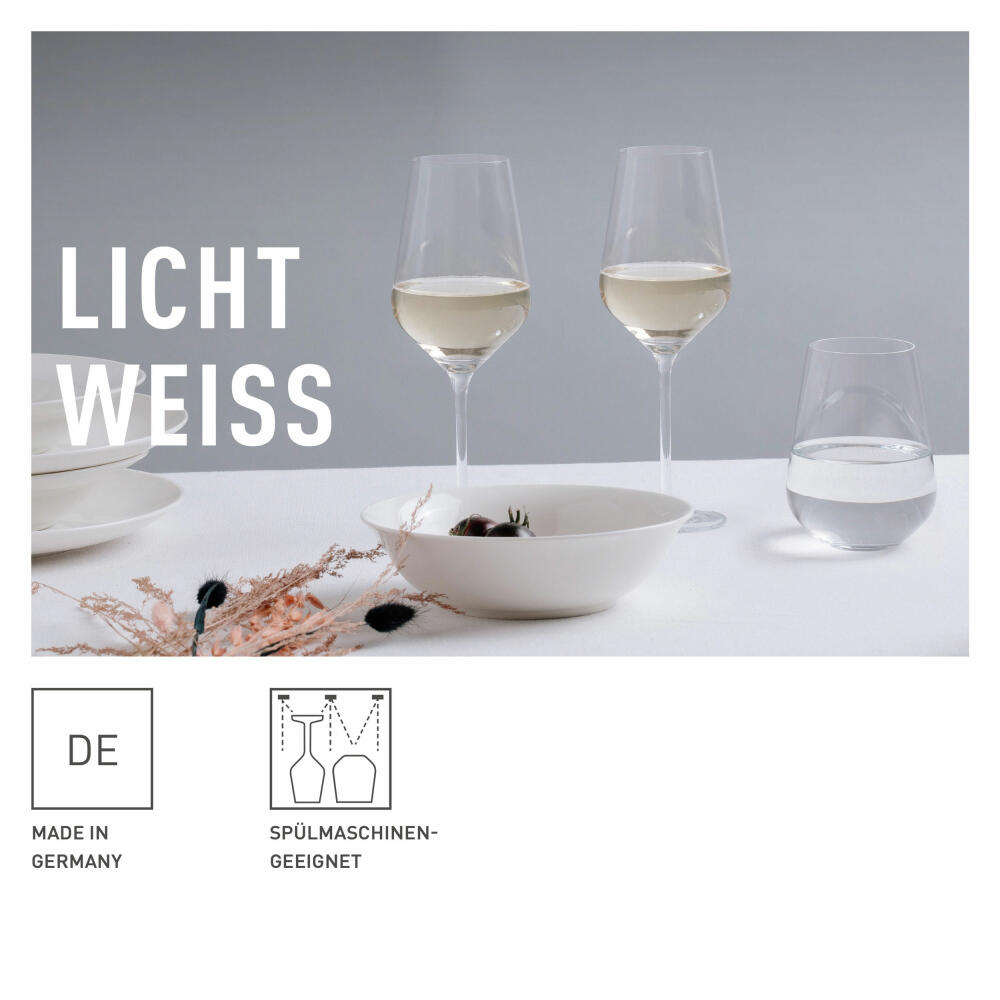 Ritzenhoff Weißwein- Und Wasserglas-Set 12-tlg. Lichtweiss Aurelie 002, Nadine Niggemeier, Kristallglas, 400 ml, 6111012