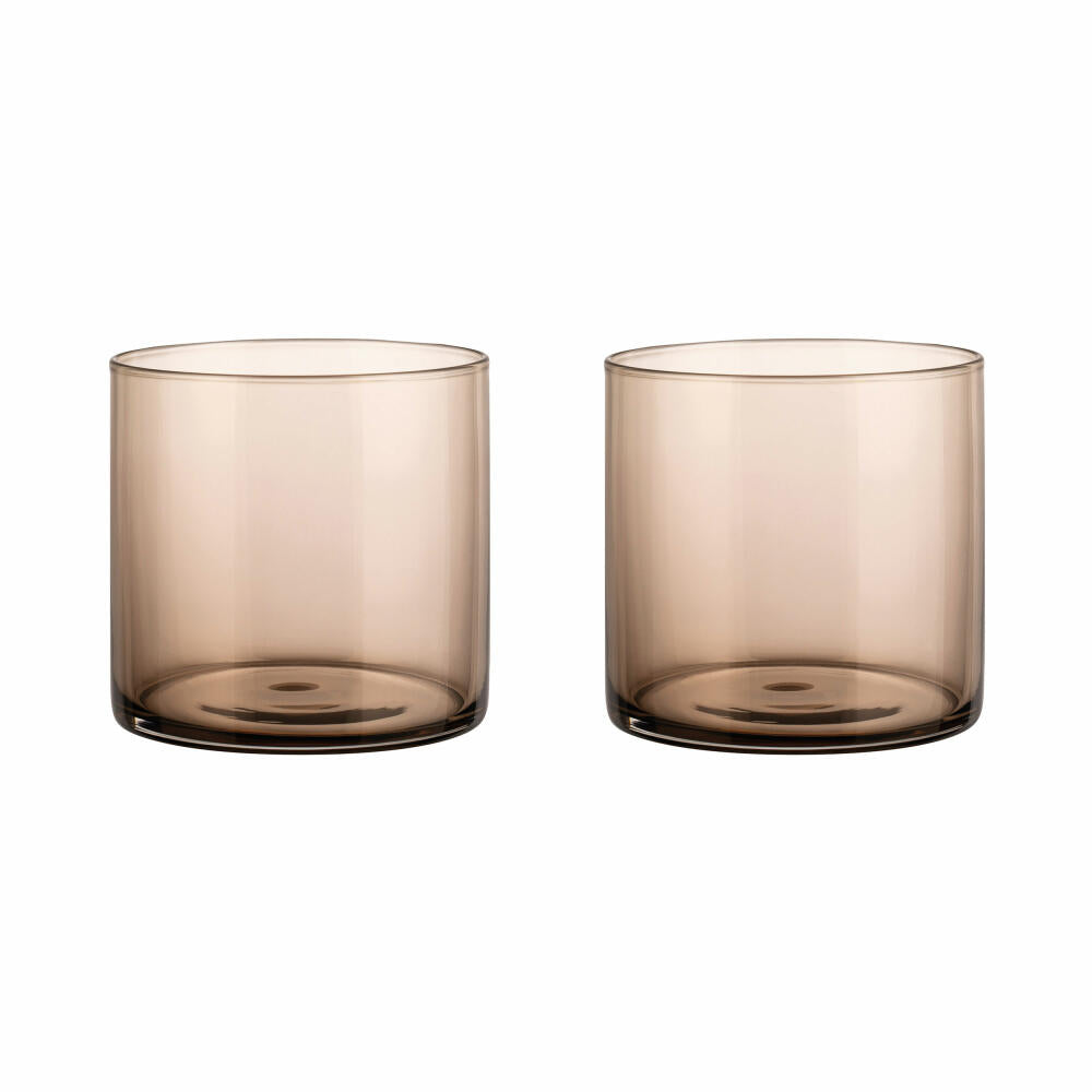 Blomus Mera Trinkgläser, 2er Set, Wasserglas, Trinkglas, Glas, Coffee, 200 ml, 64285