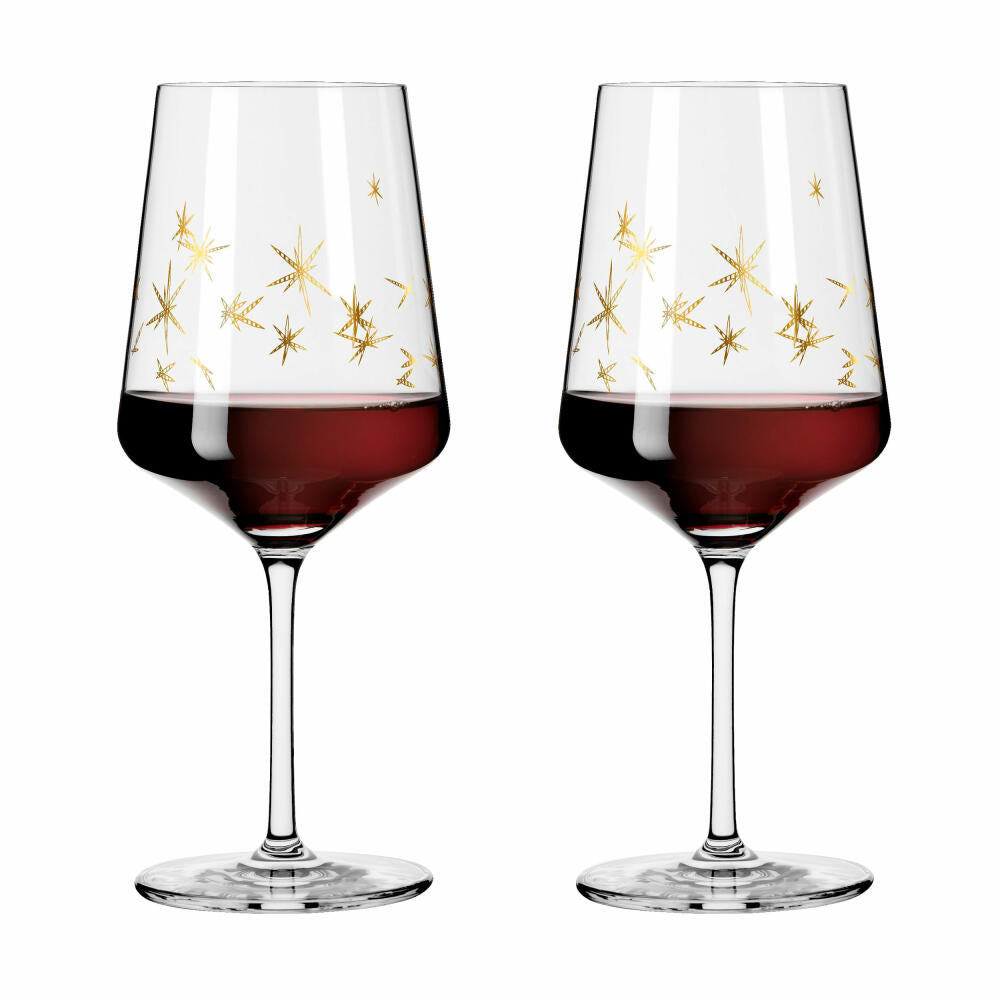 Ritzenhoff red wine glass set of 2 Celebration Deluxe 003, Romi Bohnenberg, crystal glass, 540 ml, 6141011