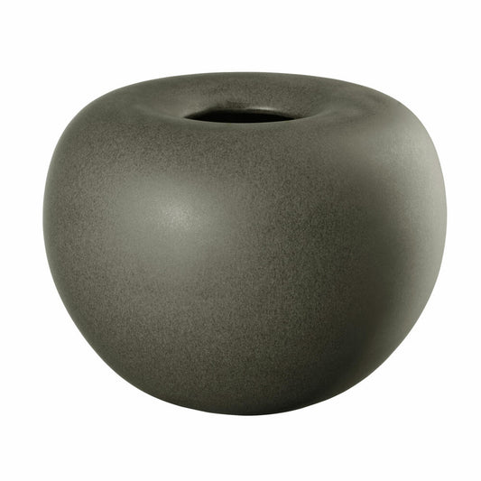 ASA Selection Vase Charcoal, Dekovase, Blumenvase, Steingut, Grau matt, 18 cm, 60002245