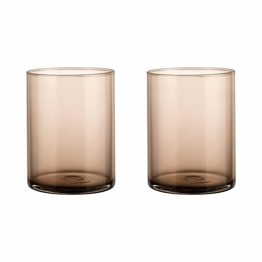 Blomus Mera Trinkgläser, 2er Set, Wasserglas, Trinkglas, Glas, Coffee, 220 ml, 64284