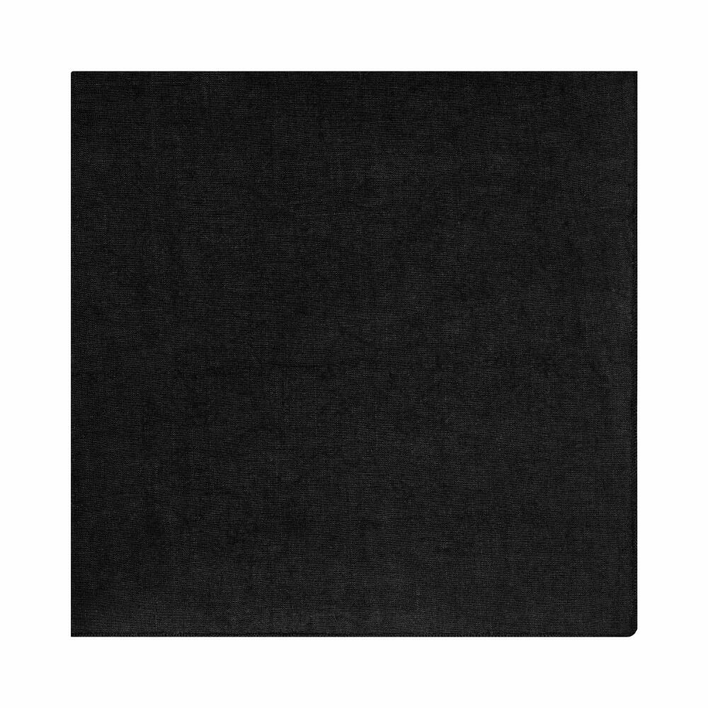 Blomus Leinen-Serviette Lineo Black, Stoffserviette, Leinen, 42 x 42 cm, 64264