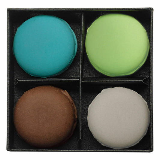 ASA Selection Deco Macaron, Mint & Chocolate Dekoration, 4-tlg., Feinsteinzeug, Mint, Grün, Braun, Grau, Ø 4.5 cm, 66779444