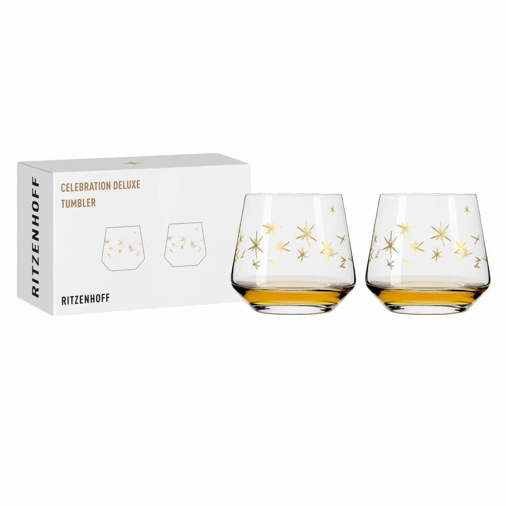 Ritzenhoff Tumbler Set of 2 Celebration Deluxe 003, Romi Bohnenberg, crystal glass, 420 ml, 6141015