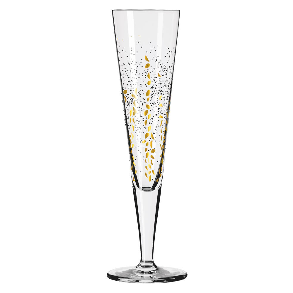 Ritzenhoff champagne glass set of 2 Goldnacht H23, Romi Bohnenberg, crystal glass, 205 ml, 6031005