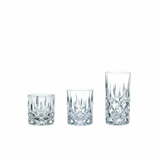 Nachtmann Noblesse cup set 18 pieces, long drink glasses, whiskey cups, SOF tumbler, crystal glass, 101764