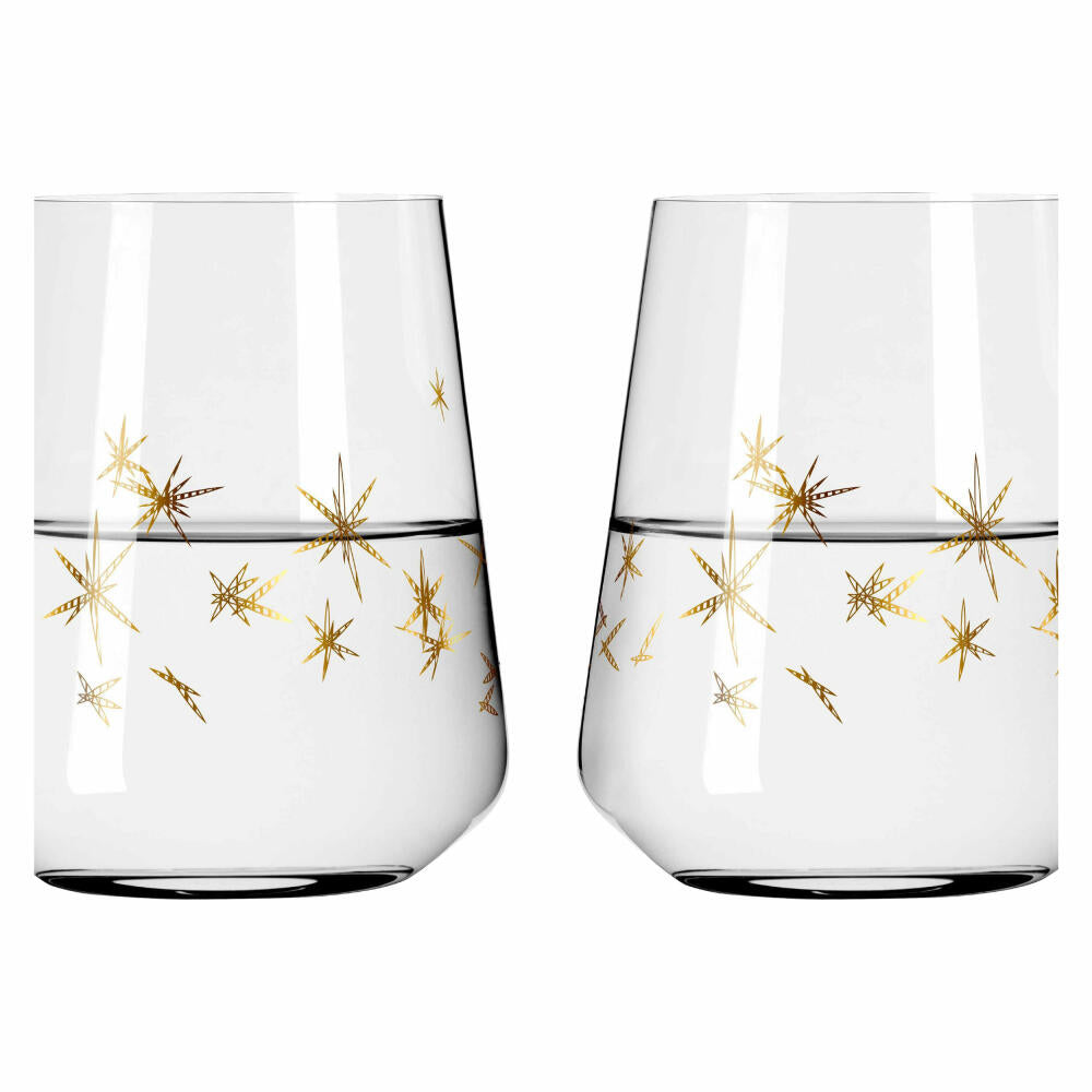 Ritzenhoff water glass set of 2 Celebration Deluxe 003, Romi Bohnenberg, crystal glass, 510 ml, 6141013