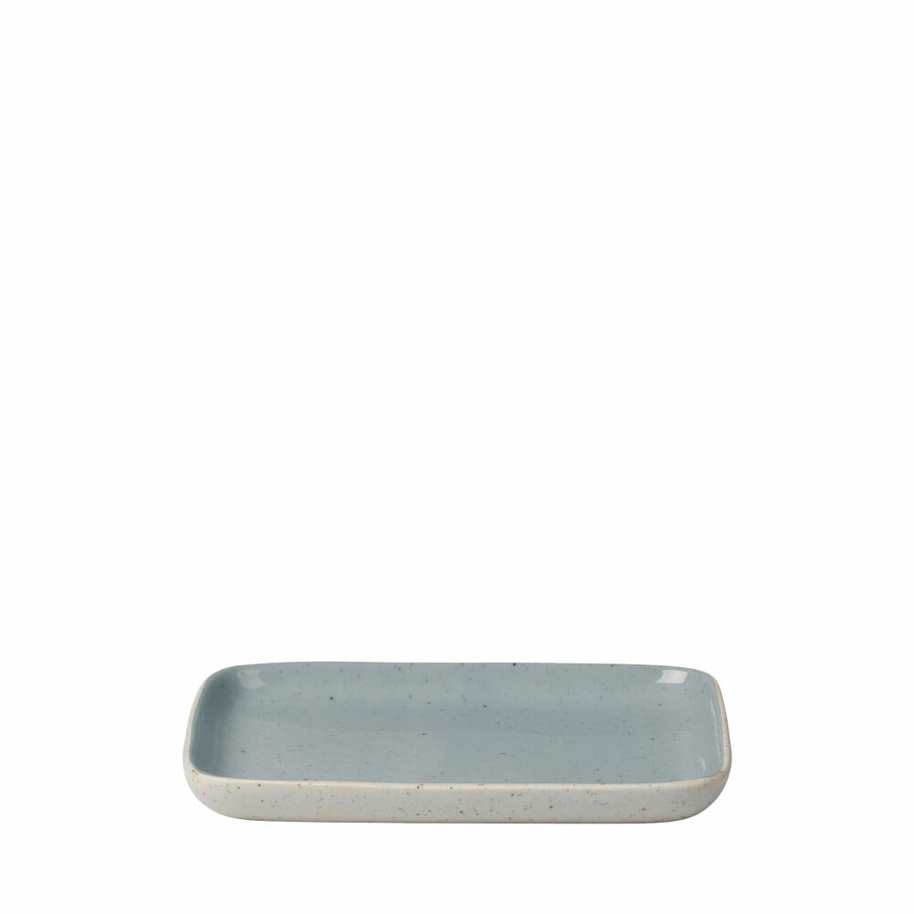 Blomus Snack Teller M Sablo Stone, Beilagenteller, Keramik, 13.5 x 10 cm, 64314