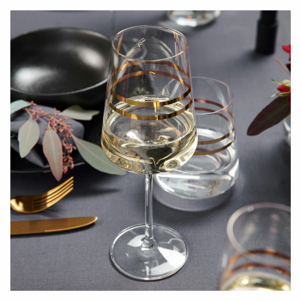 Ritzenhoff white wine glass set of 2 Celebration Deluxe 001, Sonja Eikler, crystal glass, 400 ml, 6141002