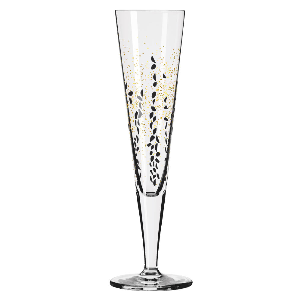 Ritzenhoff champagne glass set of 2 Goldnacht H23, Romi Bohnenberg, crystal glass, 205 ml, 6031005