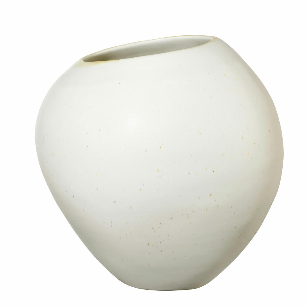 ASA Selection Vase Soft Shell, Dekovase, Blumenvase, Steingut, Weiß matt, 19.3 cm, 61002249