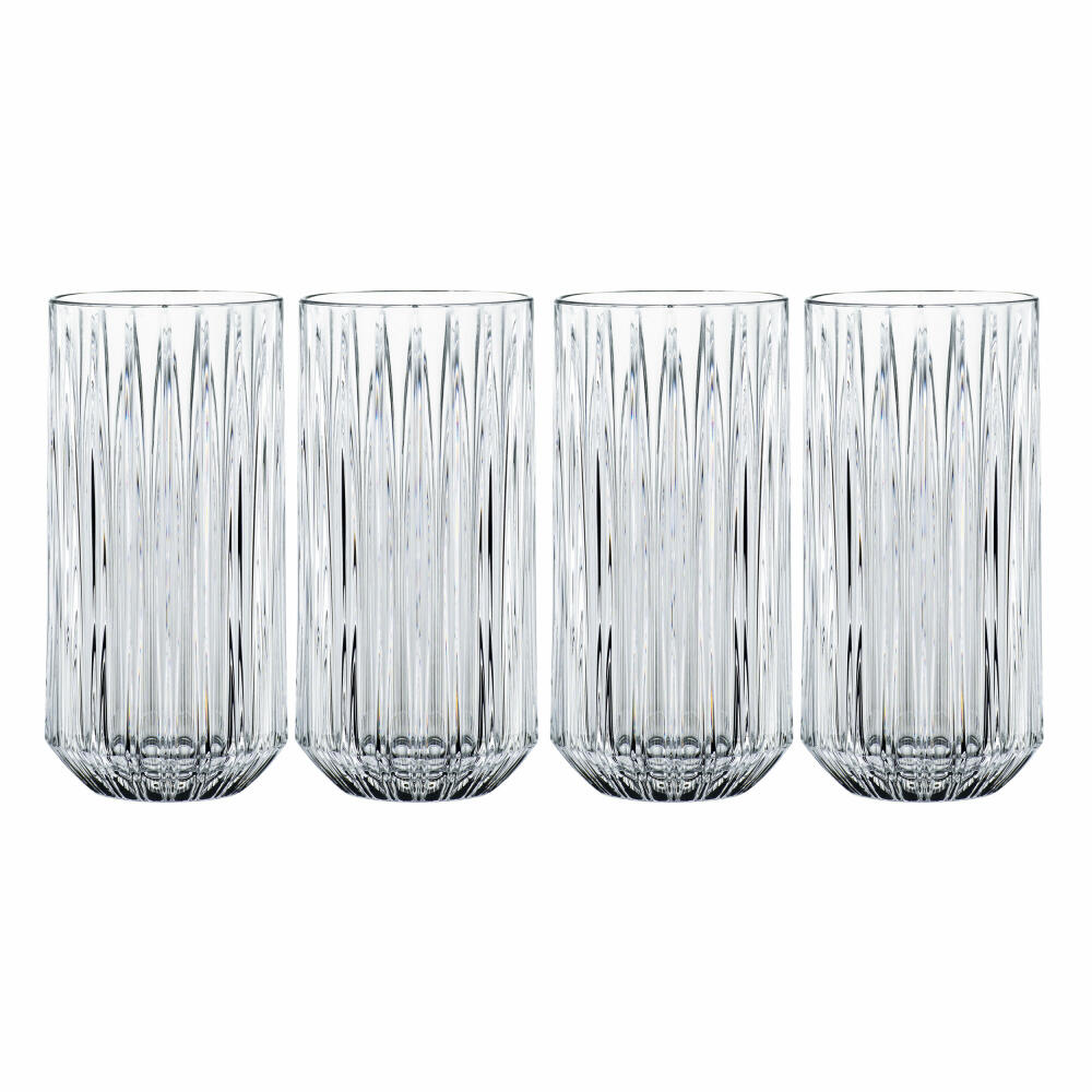 Nachtmann Jules Longdrink, set of 4, long drink glass, drinking glass, cocktail glass, crystal glass, 375 ml, 101980