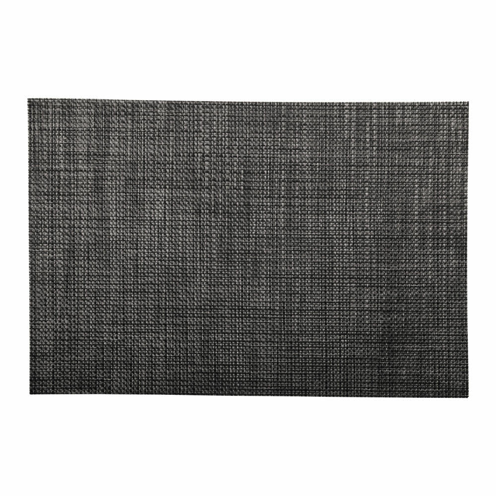 ASA Selection PVC Placemats Tischset, Platzmatte, Platzdeckchen, PVC, Schwarz / Silber, 33 x 46 cm, 78017076