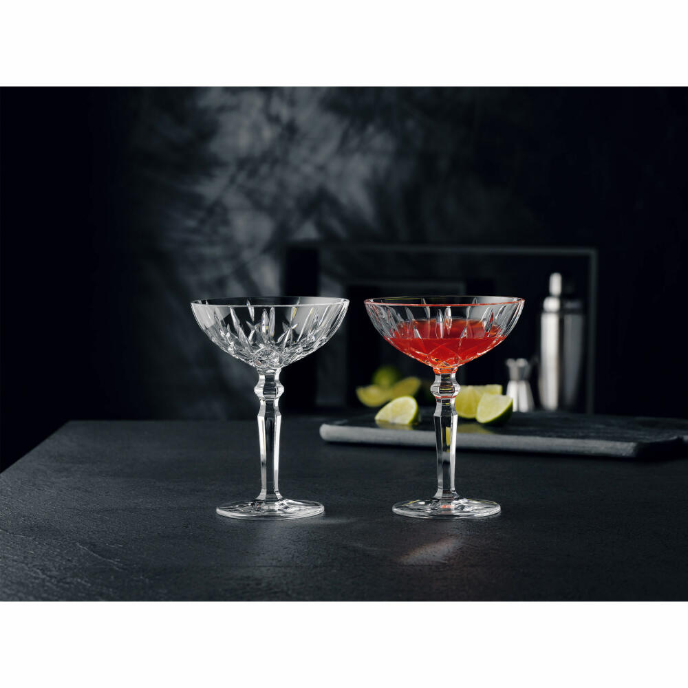 Nachtmann Noblesse Cocktailschale, 2er Set, Cocktailglas, Tumbler, Trinkglas, Kristallglas, 180 ml, 100831