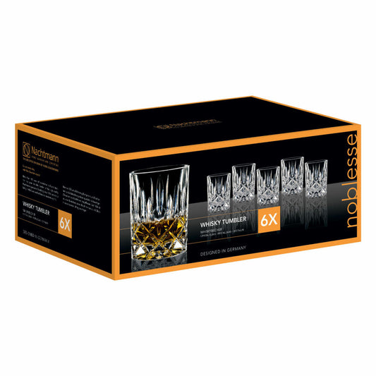 Nachtmann Noblesse whiskey tumbler, whiskey glass, whiskey tumbler, drinking glass, crystal glass, 295 ml, 101417