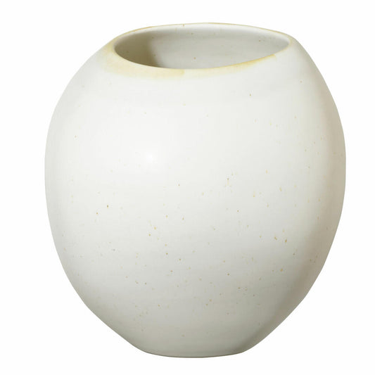 ASA Selection Vase Soft Shell, Dekovase, Blumenvase, Steingut, Weiß matt, 24.6 cm, 61003249