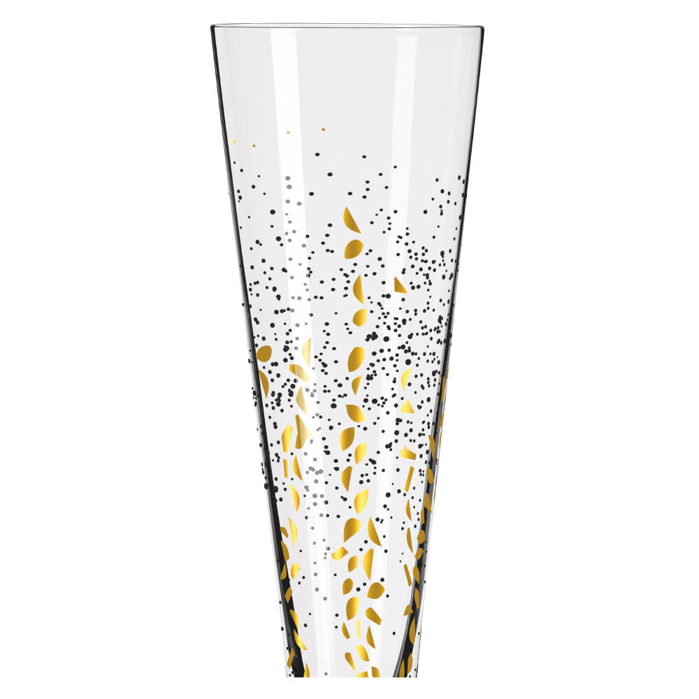 Ritzenhoff champagne glass set of 2 Goldnacht H23, Romi Bohnenberg, crystal glass, 205 ml, 6031005