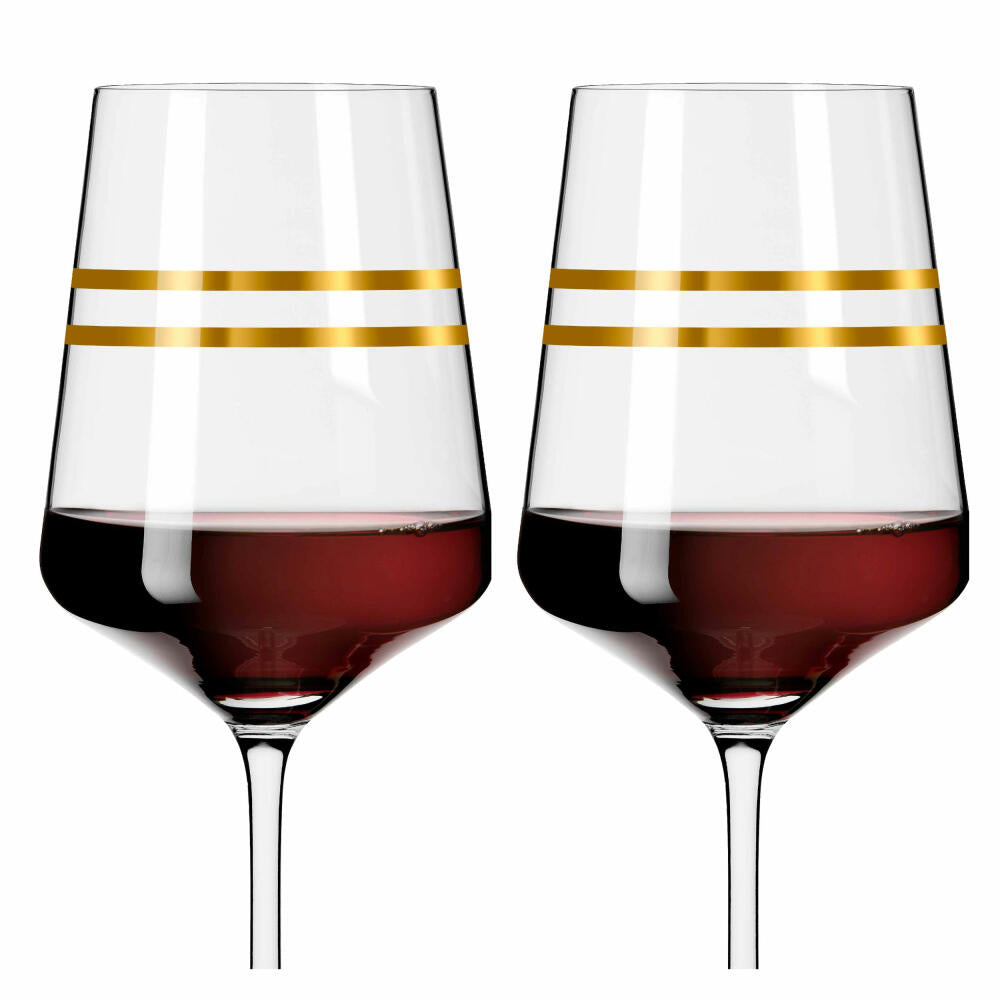 Ritzenhoff red wine glass set of 2 Celebration Deluxe 001, Sonja Eikler, crystal glass, 540 ml, 6141001