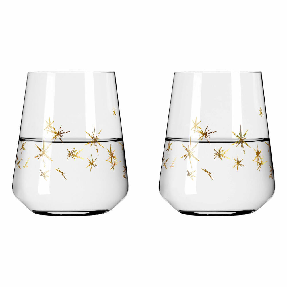 Ritzenhoff water glass set of 2 Celebration Deluxe 003, Romi Bohnenberg, crystal glass, 510 ml, 6141013