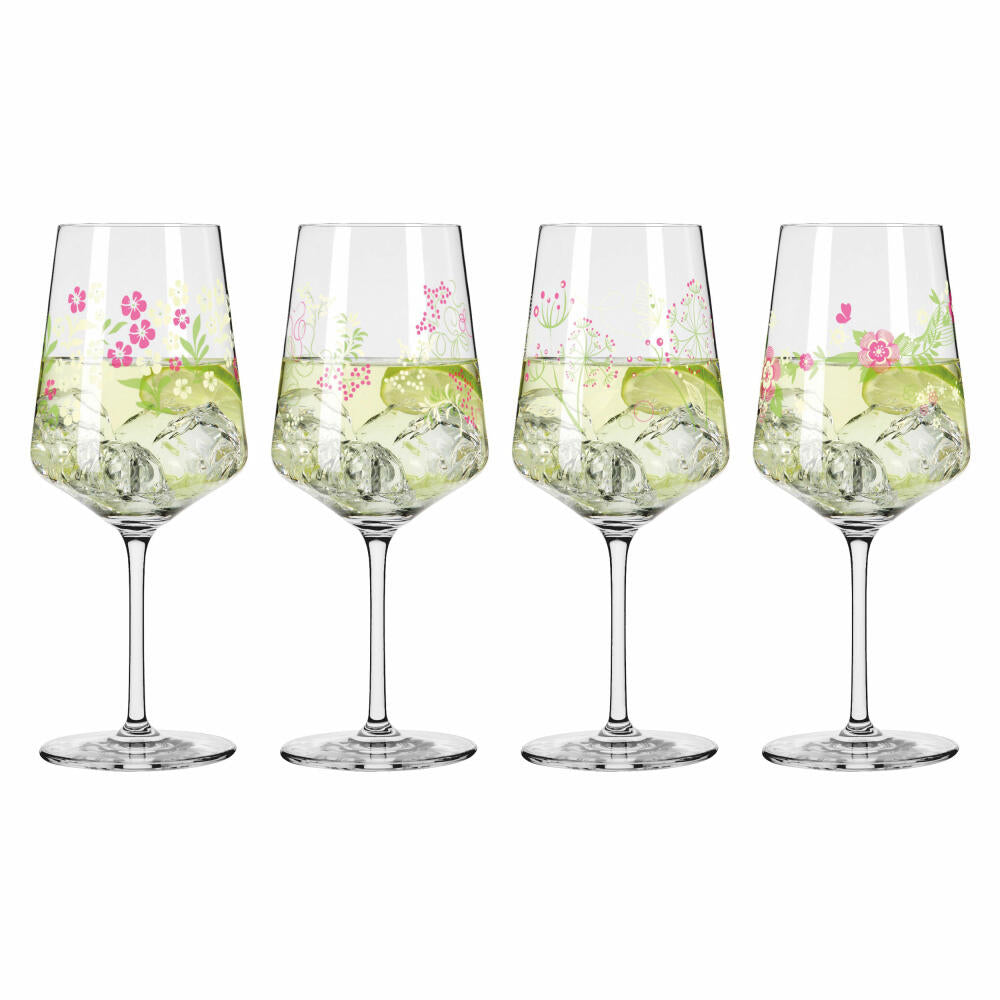 Ritzenhoff Aperitifglas 4er-Set Sommertau F23, Lorenzo, Kordes, Oliveira, Kristallglas, 544 ml, 6041003