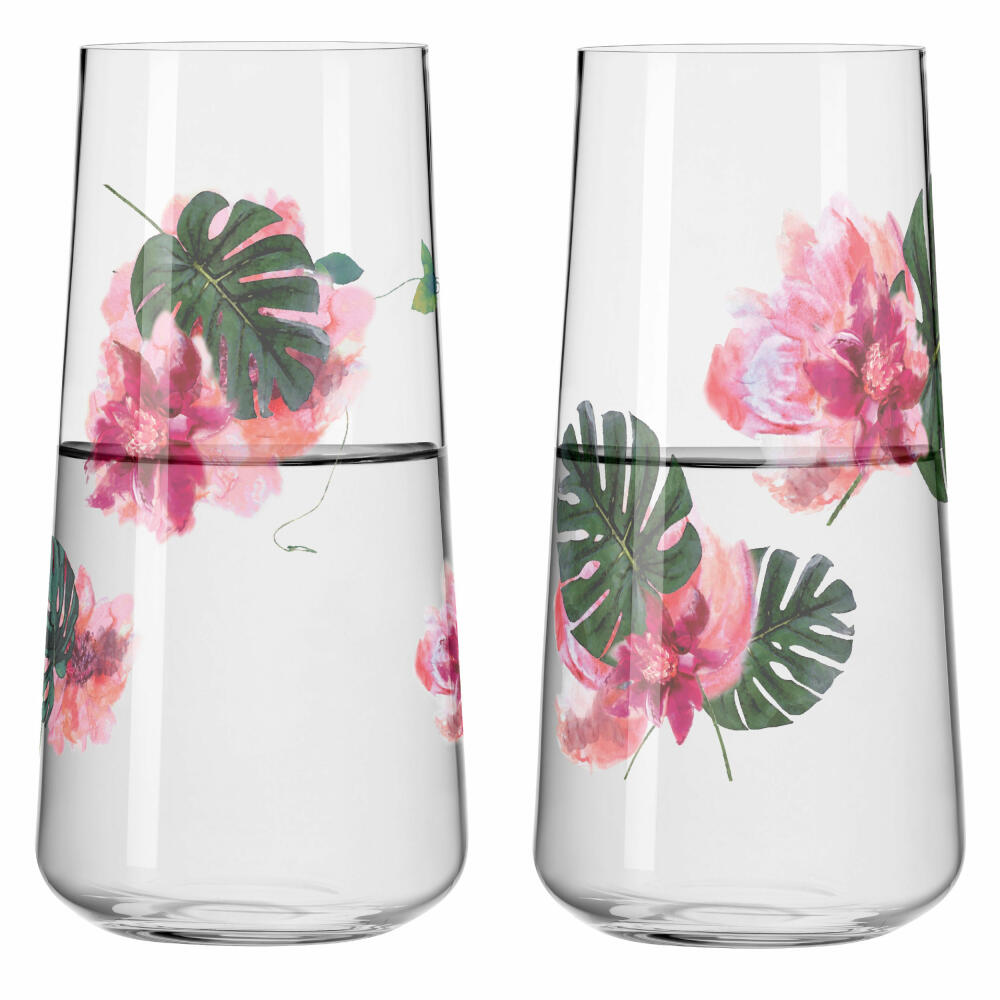 Ritzenhoff Universalglas 2er-Set Sommersonett 2023, Ramona Rosenkranz, Kristallglas, 614 ml, 6151001