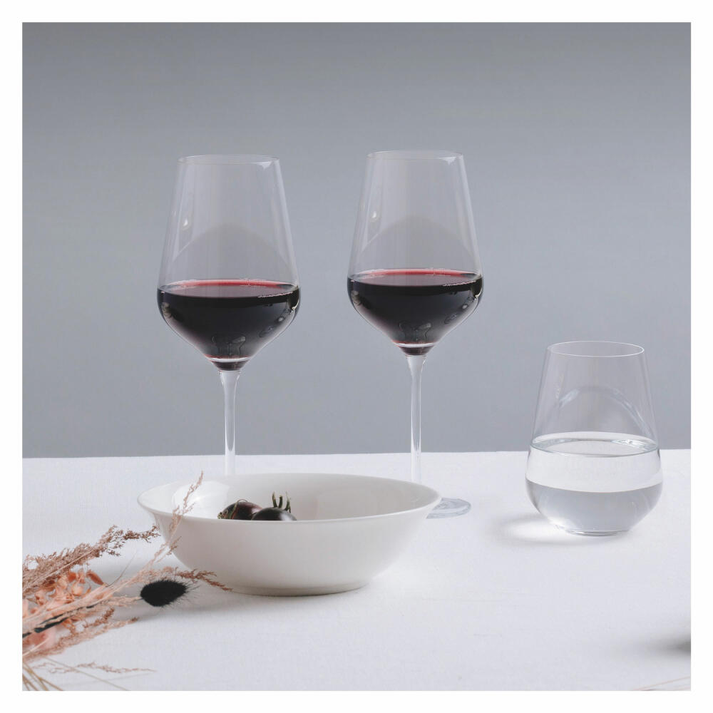 Ritzenhoff red wine and water glass set 12 pcs. Lichtweiss Aurelie 001, Nadine Niggemeier, crystal glass, 540 ml, 6111011