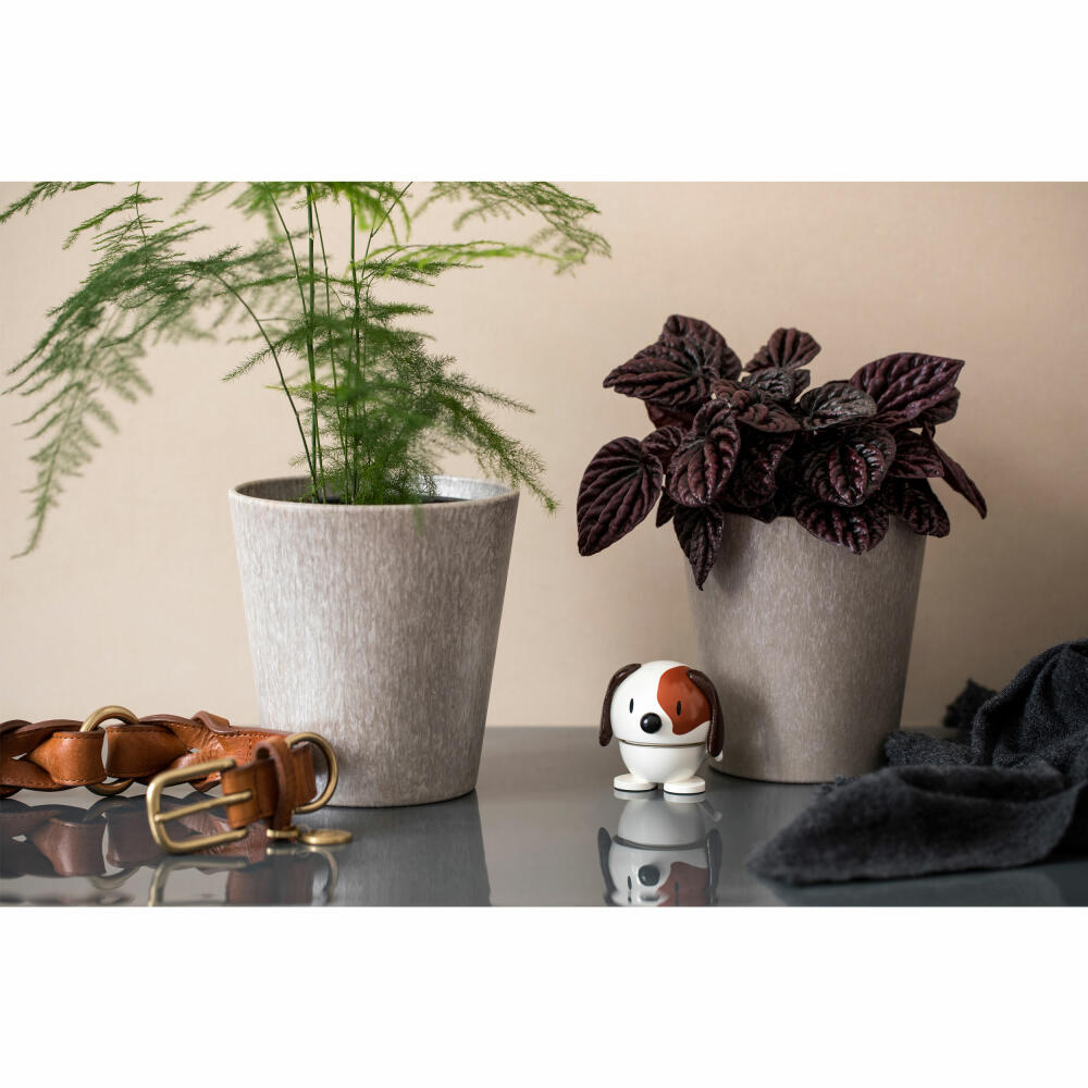 Hoptimist Cat, wobbly figure, wobbly figure, decorative figure, decorative idea, plastic, white, Ø 5 cm, 26127