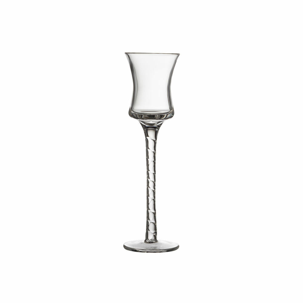 Lyngby Glas shot glass Rome set of 6, stemmed glasses, glass, clear, 18 cm, 27585