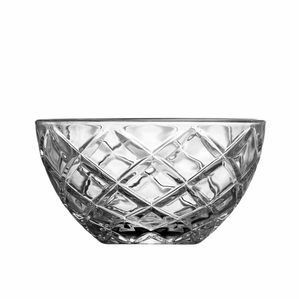 Lyngby Glass Bowl Diamond Set of 6, Serving Bowl, Bowl, Glass, Clear, 12 cm, 25881