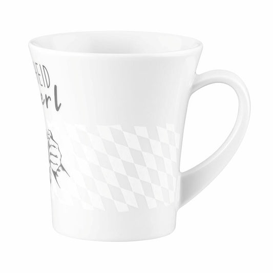 Seltmann Weiden Diva Becher Gescheid Haferl, Kaffeebecher, Teetasse, Tasse, Porzellan, 400 ml, 001.771942