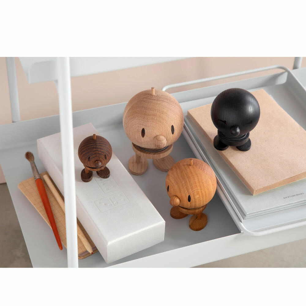 Hoptimist decorative figure Bumble M Oak, wobbling figure, oak wood, brown, 10.8 cm, 27163