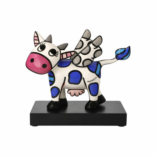Goebel Figur Romero Britto - Flying Cow, Pop Art Dekofigur, Porzellan, Bunt, 19 cm, 66453101