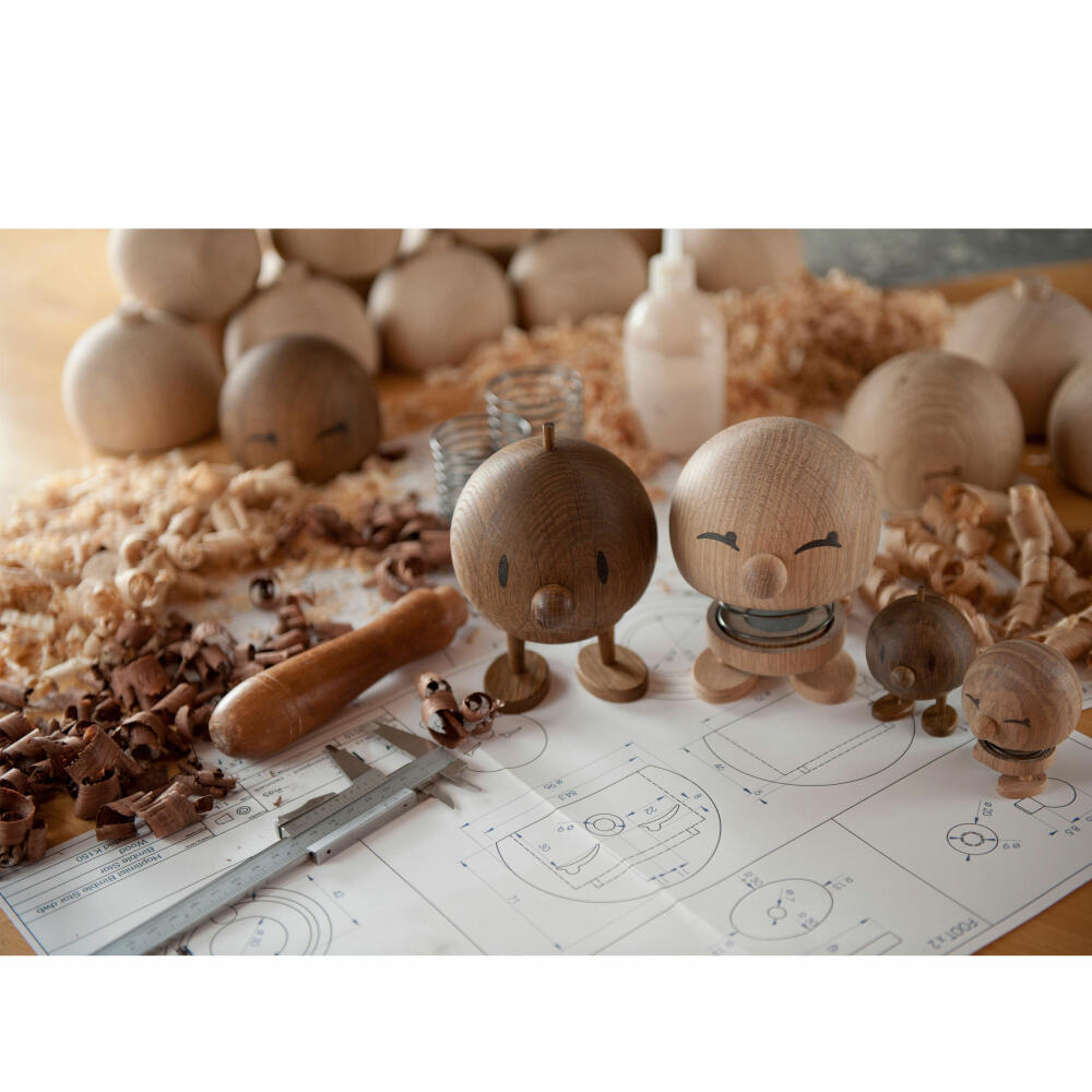 Hoptimist Dekofigur Bumble S Smoked Oak, Wackelfigur, Eichenholz, Dunkelbraun, 6.8 cm, 27556