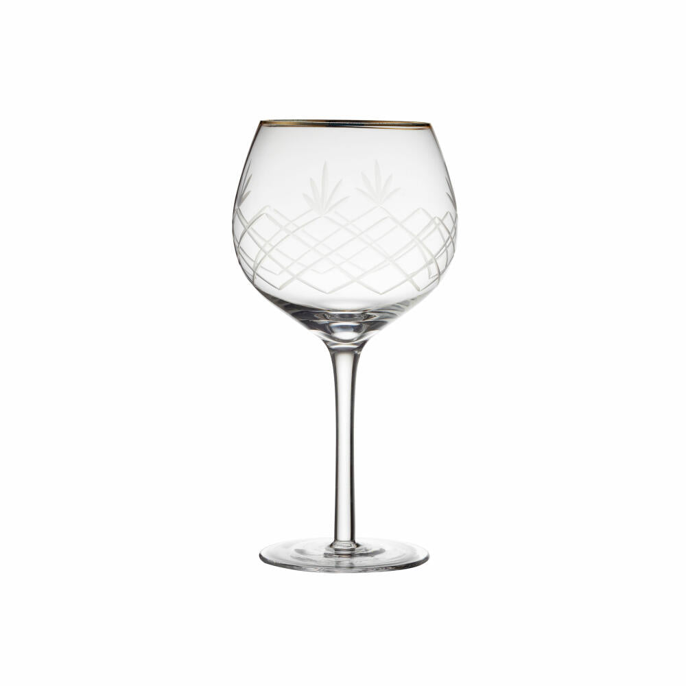 Lyngby Glass Gin &amp; Tonic Glass Milano Set of 2, Gin Glasses, Glass, Clear, 600 ml, 27854